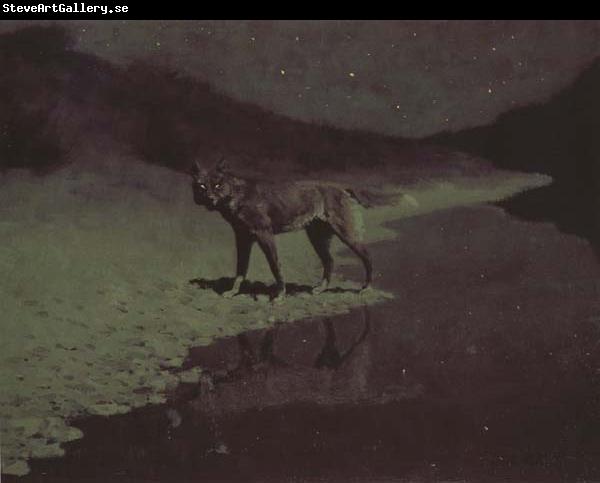 Frederic Remington Moon-light,wolf (mk43)